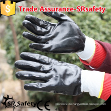 SRSAFETY 13 Gauge Strick-Liner beschichtete Nitril-Handschuhe, Sicherheits-Arbeitshandschuhe, Nitril beschichtete Arbeitshandschuhe